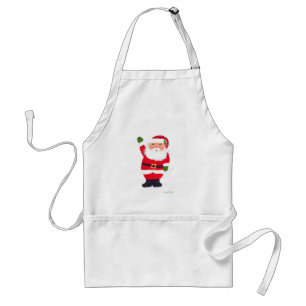 Santa Claus Cute Retro Vintage Christmas  Standard Apron