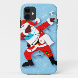 Santa Claus Dabbing Christmas covid iPhone 11 Case