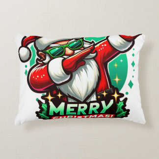Santa Claus dabbing Christmas style Decorative Cushion
