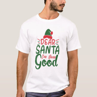 Santa Claus December Presents Reindeer Family Chri T-Shirt