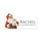 Santa Claus Delivering Gift Personalised Name