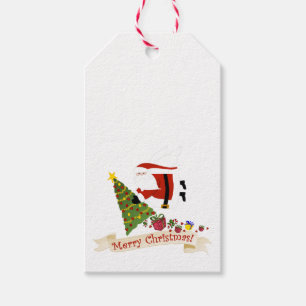 Santa Claus Delivers Christmas Joy! Gift Tags