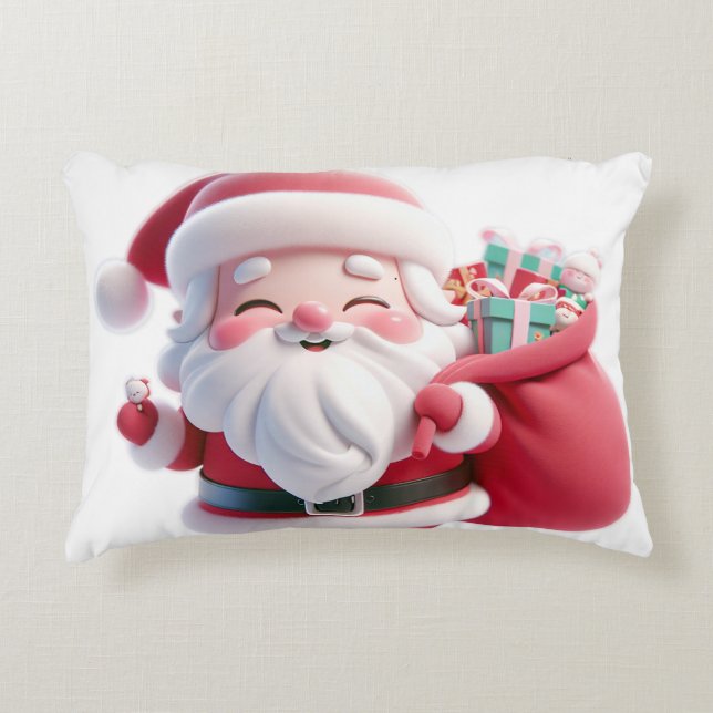 santa claus design decorative cushion (Front)