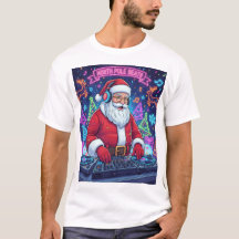 Santa Claus DJ Christmas Party T-Shirt 
