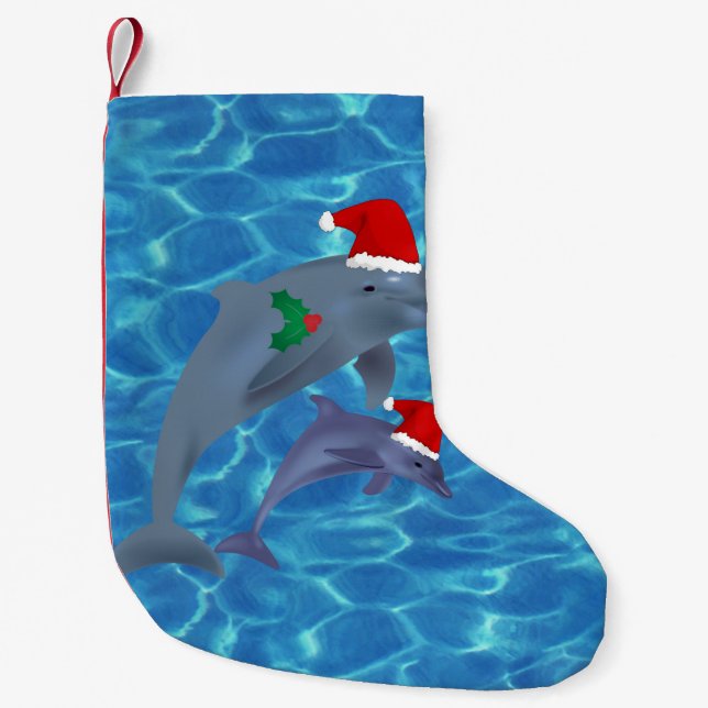 santa claus dolphins stocking (Front)