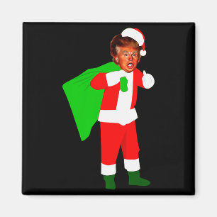 Santa Claus Donald Trump Funny Christma Ugly Xmas Magnet