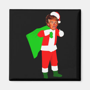 Santa Claus Donald Trump Funny Christma Ugly Xmas Magnet