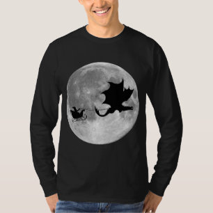 Santa Claus Dragon Rider Sleigh Ride T-Shirt