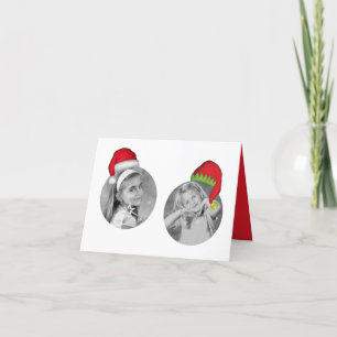Santa Claus Elf Jolly Christmas Photo Card 3 Photo