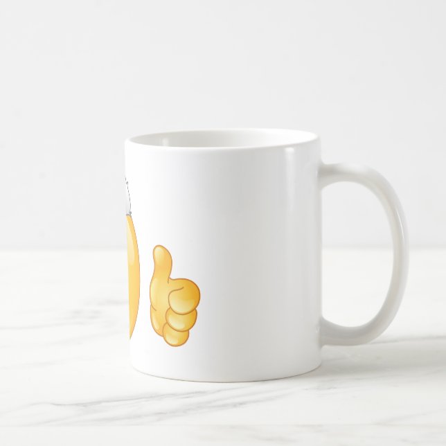 santa claus emoji coffee mug (Right)