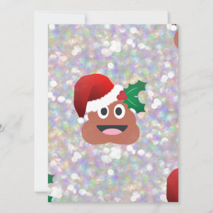 santa claus emoji holiday card