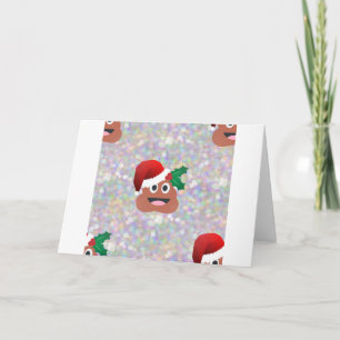 santa claus emoji holiday card