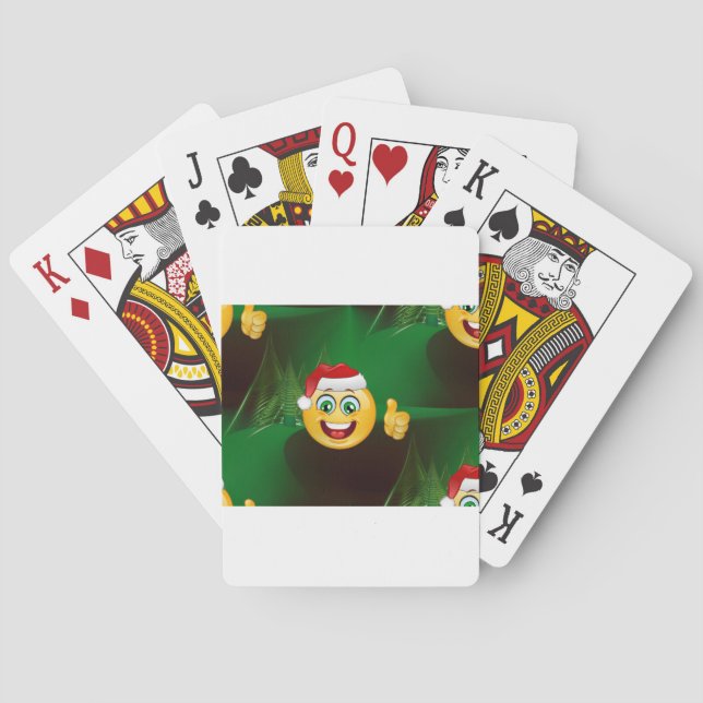 santa claus emojis playing cards (Back)