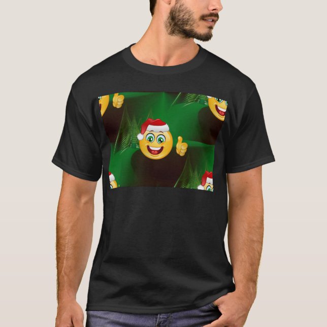 santa claus emojis T-Shirt (Front)