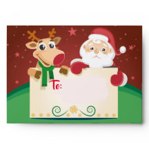 Santa claus envelopes