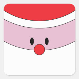 Santa Claus Face Christmas Gift Tag