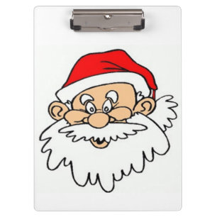 SANTA CLAUS FACE CLIPBOARD