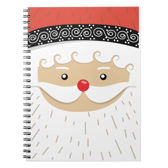 santa claus face notebook (Front)