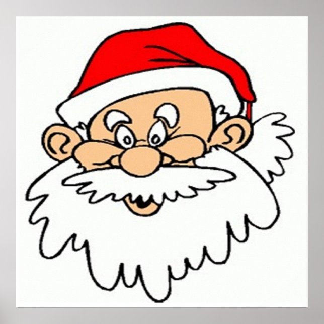 SANTA CLAUS FACE POSTER (Front)