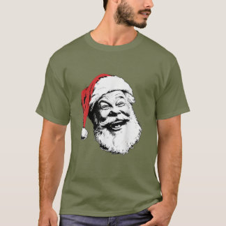 Santa Claus Face Xmas I Love Christmas T-Shirt