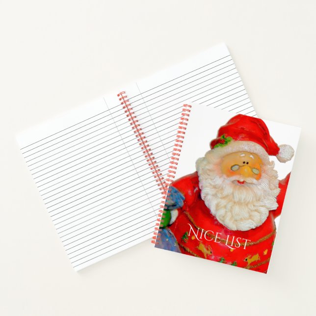 Santa Claus Father Christmas Nice List Notebook (Inside)