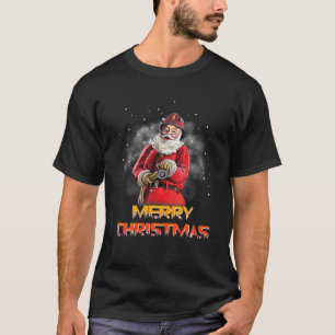 Santa Claus Fireman Firefighter Christmas Costume T-Shirt