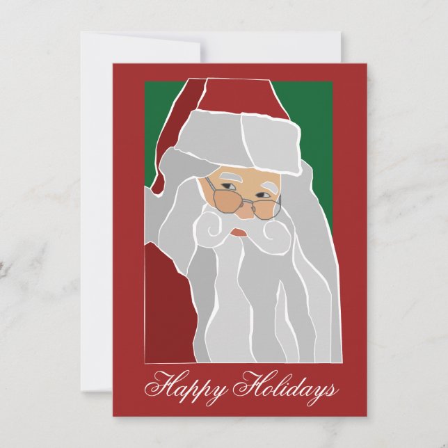 Santa Claus Flat Note Card (Front)