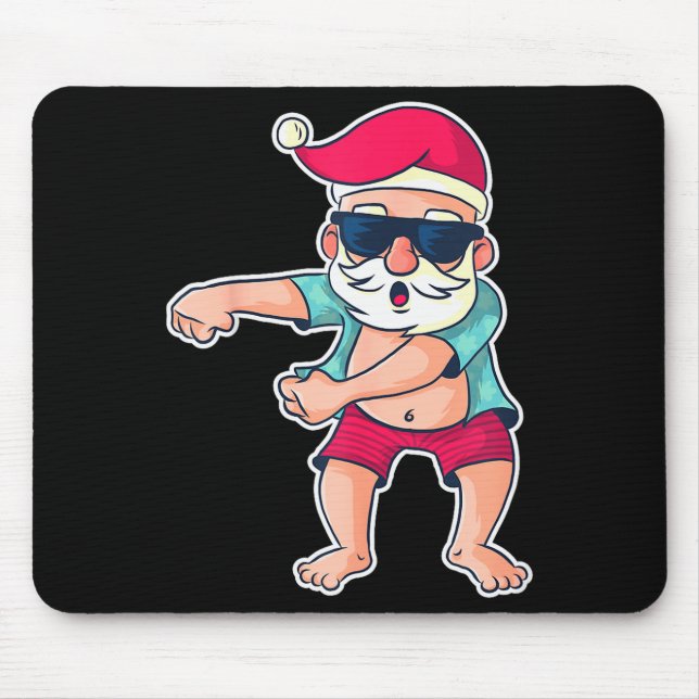 Santa Claus Floss Dance Christmas X-mas Gift  Mouse Mat (Front)