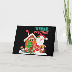 Santa Claus Folded Holiday Card