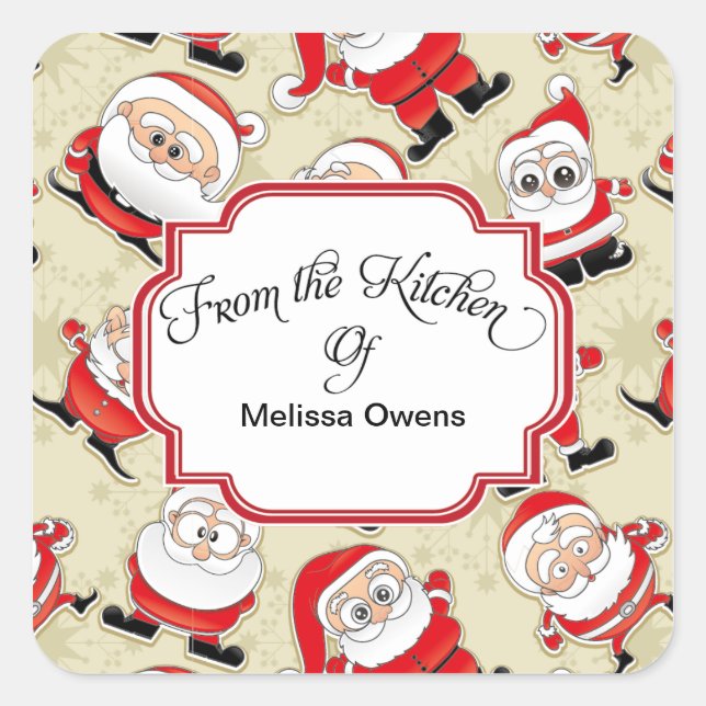 Santa Claus From the kitchen of Baking Stickers (Front)