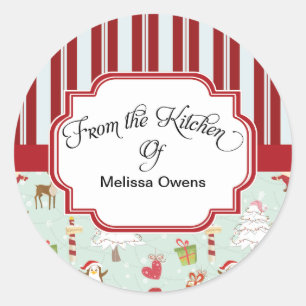 Santa Claus From the kitchen of Baking Stickers