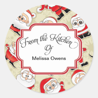 Santa Claus From the kitchen of Baking Stickers