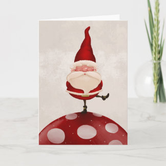 Santa Claus fungus Holiday Card