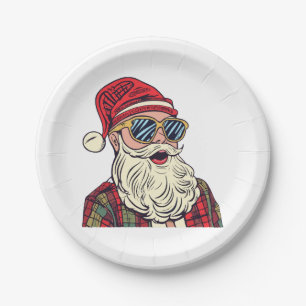Santa Claus - Funny Paper Plate