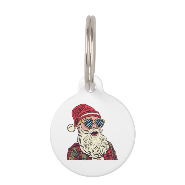 Santa Claus - Funny Pet Tag (Front)