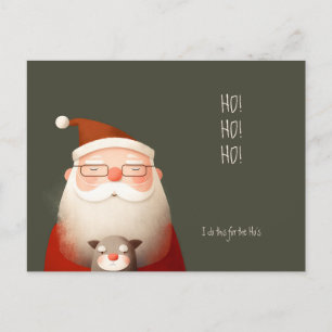 Santa Claus Funny Quote Postcard