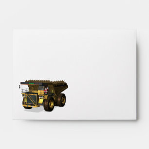 Santa Claus Giant Dump Truck Driver Envelopes
