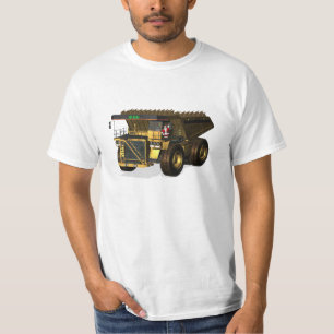 Santa Claus Giant  Dump Truck Driver T-Shirt
