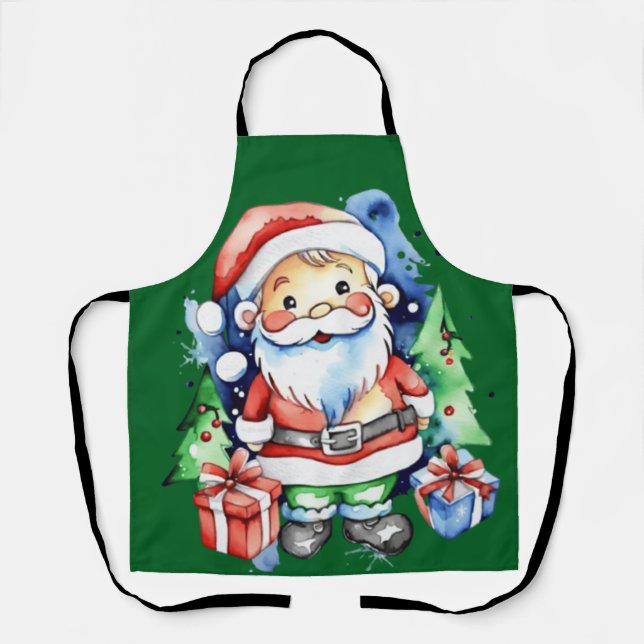 Santa Claus gift ideas  Apron (Front)