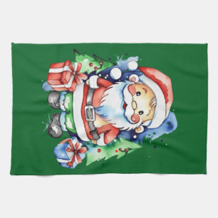 Santa Claus gift ideas  Tea Towel