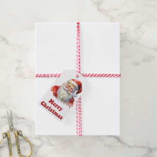 Santa Claus gift tag for Christmas