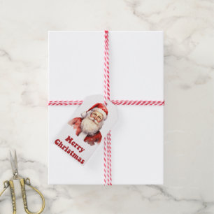 Santa Claus gift tags for Christmas