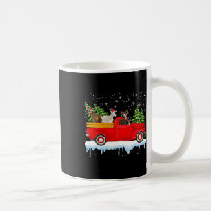 Santa Claus Goat Ride Red Truck Xmas Tree Christma Coffee Mug
