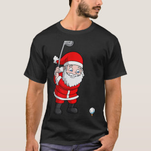 Santa Claus Golf Christmas Golfer Golfing  T-Shirt