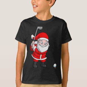 Santa Claus Golf Christmas Golfer Golfing  T-Shirt