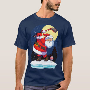 Santa Claus Golf Golfer Golfing Christmas T-Shirt