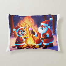 Santa Claus Graphic Pillow
