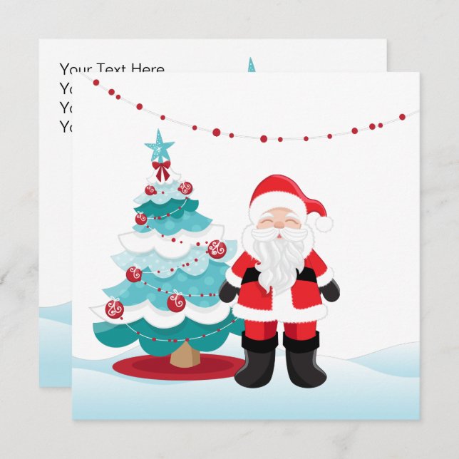 Santa Claus Greeting Card  (Front/Back)