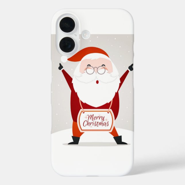 Santa Claus Greeting Case-Mate iPhone Case (Back)