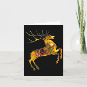 Santa Claus Has Many Reindeer - Egg Reindeer Card